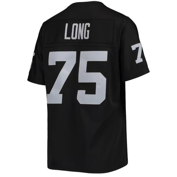 Los Angeles Raiders Howie Long #75 Mitchell & Ness Black 1983 Womens Jersey L - Picture 3 of 12